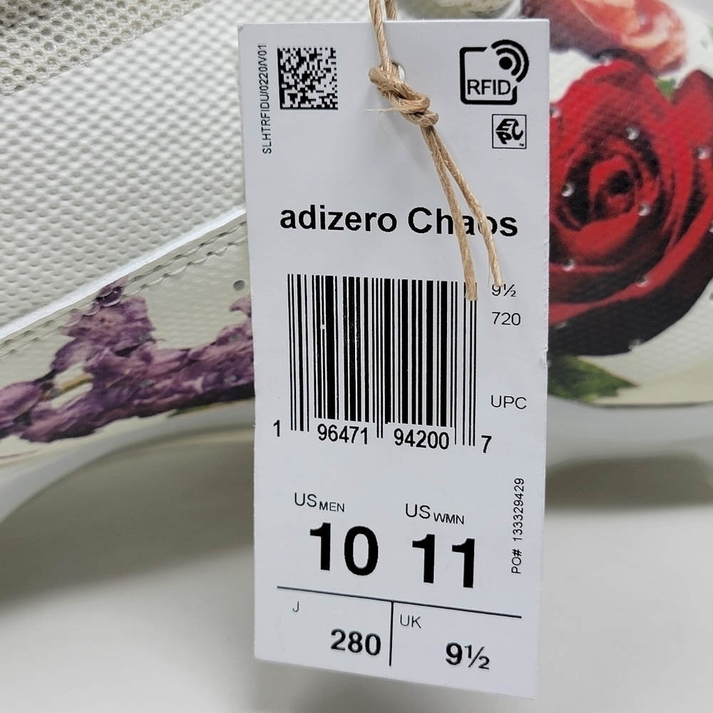 Adidas Adizero Chaos Football Cleats Off White/Gold/Floral Unisex Men 10/Wmns 11 - Picture 11 of 12
